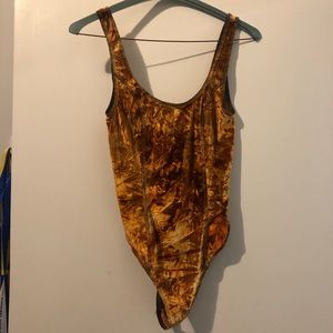 Aritzia Wilfred velvet bodysuit